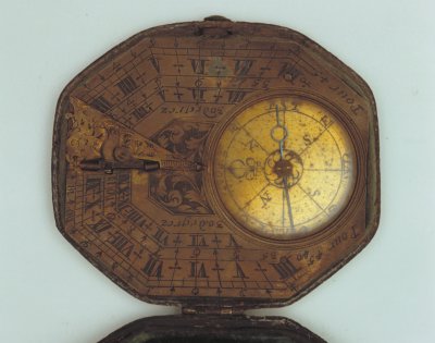 图片[2]-Copper plated octagonal vertical watch horizontal sundial-China Archive